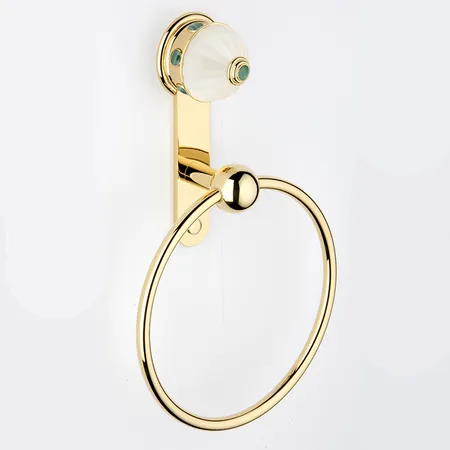 THG Amboise Malachite Держатель - кольцо, подвесной, цвет: золото