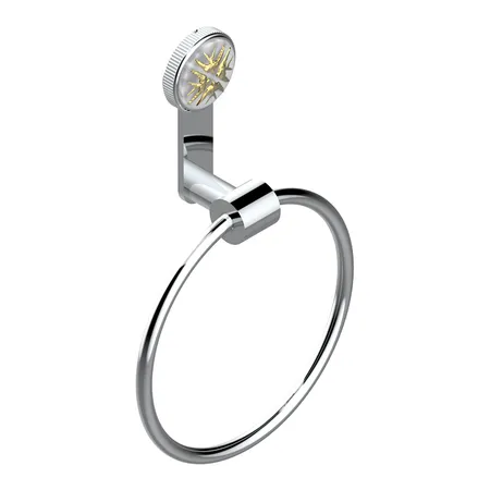 THG Hirondelles Gold Stamped Полотенцедержатель-кольцо, цвет: хром