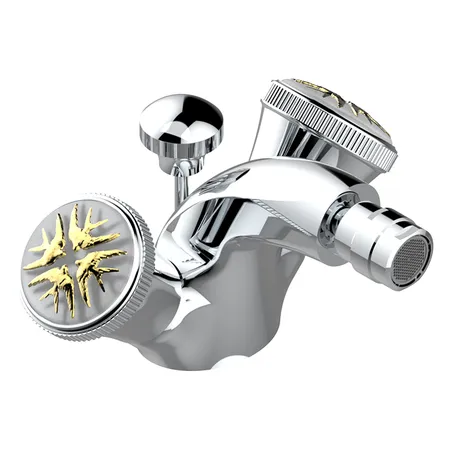 THG Hirondelles Gold Stamped Смеситель для биде, 1 отв, цвет: хром