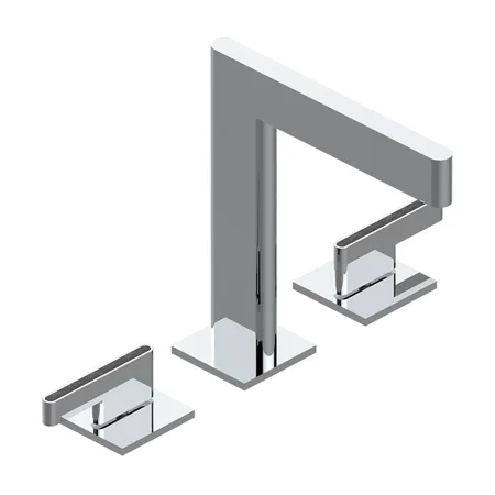 THG ICON-X CARBONE GOLD A MANETTES Смеситель для раковины, 3 отв, с донным клапаном, цвет: хром