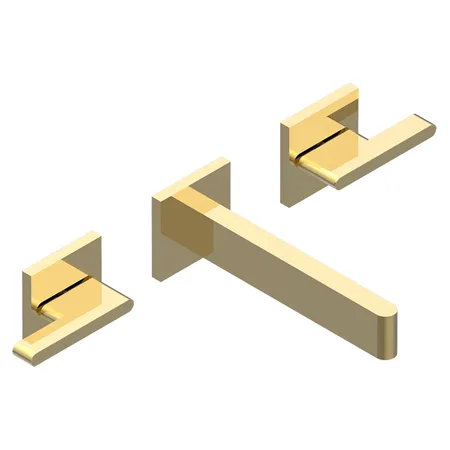 THG ICON-X METAL À MANETTES Смеситель для раковины, настенный, цвет: полированное золото