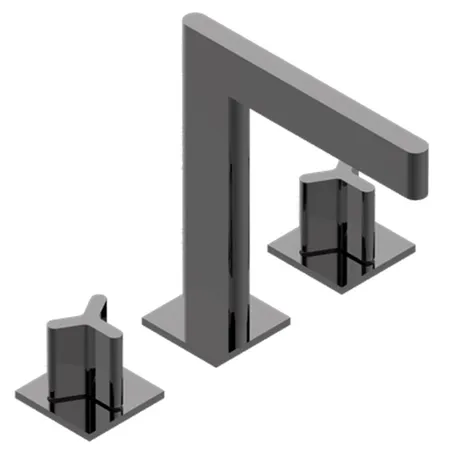 THG Icon-X Metal Смеситель для раковины, 3 отв, с донным клапаном, цвет: Aranja