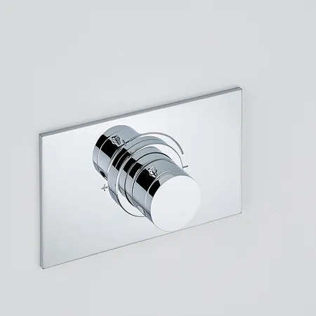 THG Infini white porcelain Смеситель для душа встраиваемый, термостатический, внешняя часть, цвет: хром