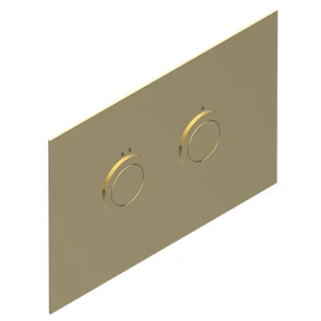 THG Клавиша смыва для унитаза, двойная, для инсталляций TECE, цвет: Soft Matt Gold