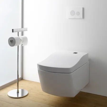 TOTO Neorest EW Унитаз подвесной, безободковый, CeFiONtect, Tornado Flush цвет: белый с сиденьем WASHLET