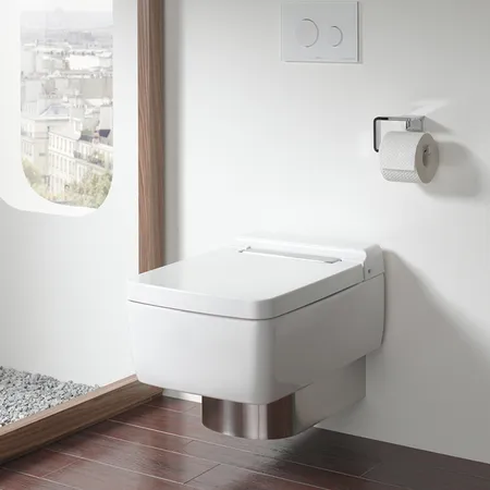 TOTO SG Унитаз подвесной, безободковый, CeFiONtect, Tornado Flush цвет: белый