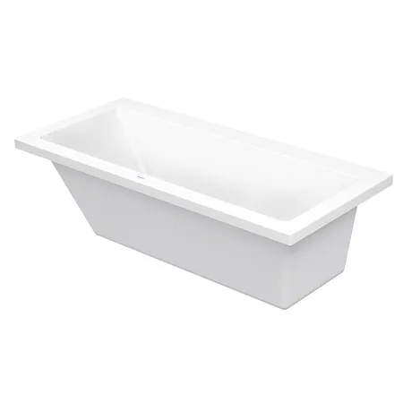 Duravit VERO Ванна, акриловая, прямоугольная встраиваемая или с панелями, наклон спины слева, цвет: белый