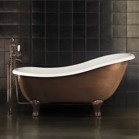 Devon&Devon Regina Copper Effect Ванна чугунная отдельностоящая, цвет: состаренная медь