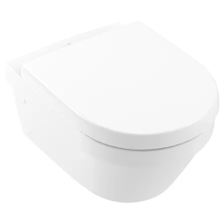 Villeroy&Boch Architectura Комплект Унитаз-подвесной, сиденье с функцией QuickRelease, Softclose, цвет: альпийский белый