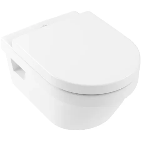 Villeroy&Boch Architectura Унитаз, подвесной, безободковый, в комплекте сиденье c микролифтом, цвет: альпийский белый