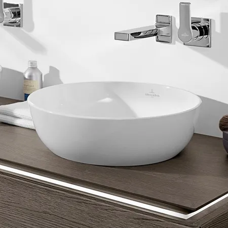 Villeroy&Boch Artis Раковина круглая, без перелива, CeramicPlus, цвет: альпийский белый