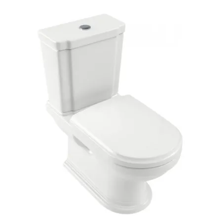 Villeroy&Boch Hommage Унитаз-моноблок, крепеж в комплекте, CeramicPlus, цвет: белый