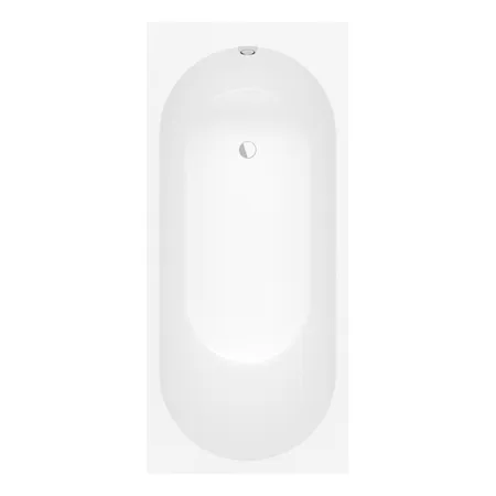 Villeroy&Boch Oberon 2.0 Ванна встраиваемая, слив сбоку, материал: Quaryl, цвет: альпийский белый