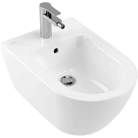 Villeroy&Boch Subway 2.0 Биде подвесное, 1 отв, цвет: альпийский белый