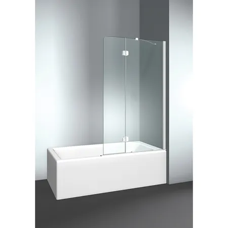 VismaraVetro Шторка на ванну PV, размер 100-102(60+, DX (правая), стекло Transparent 04, Bright Silver 21, петли С67 внутр. Откр, TPA