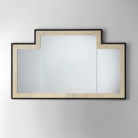 Devon&Devon Vogue Зеркало, цвет: deep black/antiqued aluminium leaf